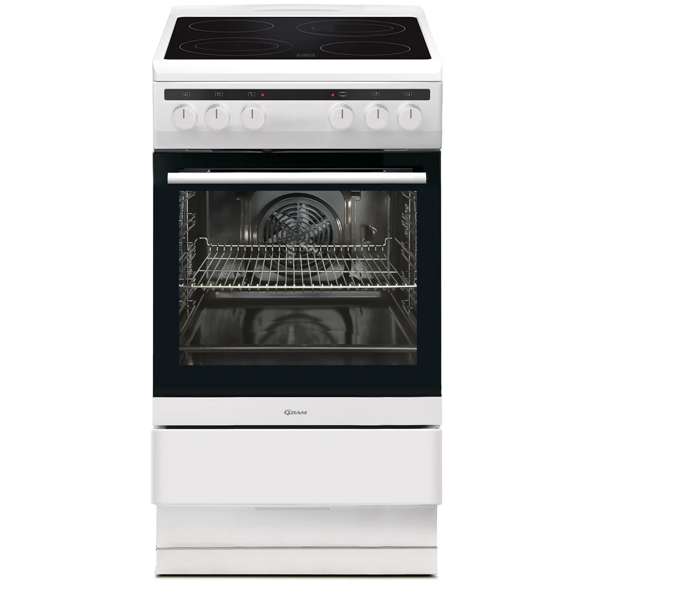 BRUGT - Gram glaskeramisk komfur EK4510-91