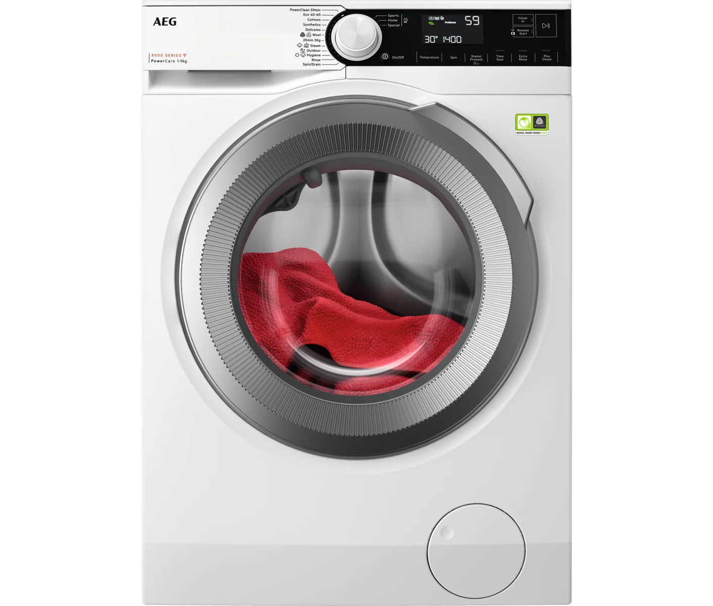 BRUGT - AEG vaskemaskine LR833W96W